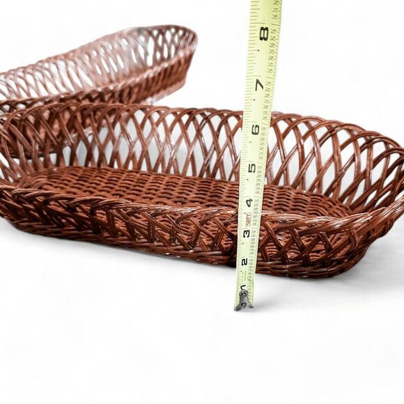 Oval Wicker Bread Basket Bundle of two - Picture 6 of 8